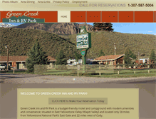 Tablet Screenshot of greencreekinn.com